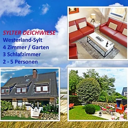 Deichwiese Ferienwohnung: Sylt Garden Retreat Westerland Exterior photo
